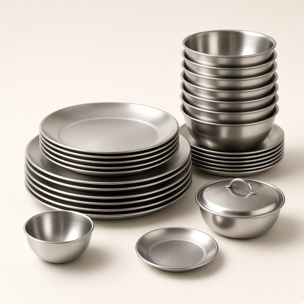 24-Piece Stainless Steel Dinner Set